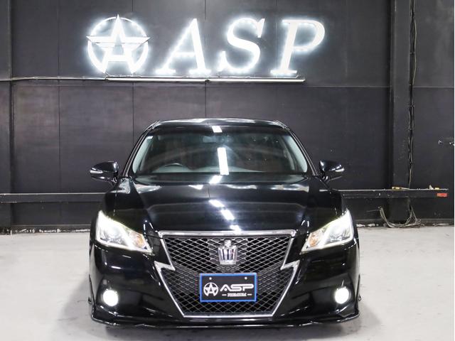 クラウン アスリートＳ　ＷＯＲＫシュヴァート２０インチＡＷ　新品フルタップ車高調　エアロパーツ　純正メーカーナビ　地デジフルセグ　バックカメラ　スマートキー　パワーシート　クルーズコントロール（10枚目）