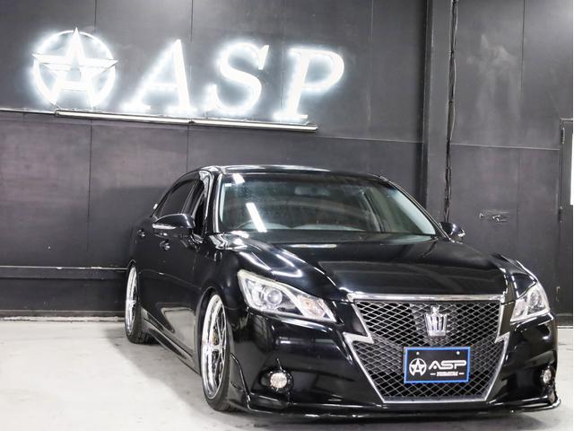 クラウン アスリートＳ　ＷＯＲＫシュヴァート２０インチＡＷ　新品フルタップ車高調　エアロパーツ　純正メーカーナビ　地デジフルセグ　バックカメラ　スマートキー　パワーシート　クルーズコントロール（11枚目）