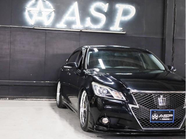 クラウン アスリートＳ　ＷＯＲＫシュヴァート２０インチＡＷ　新品フルタップ車高調　エアロパーツ　純正メーカーナビ　地デジフルセグ　バックカメラ　スマートキー　パワーシート　クルーズコントロール（12枚目）