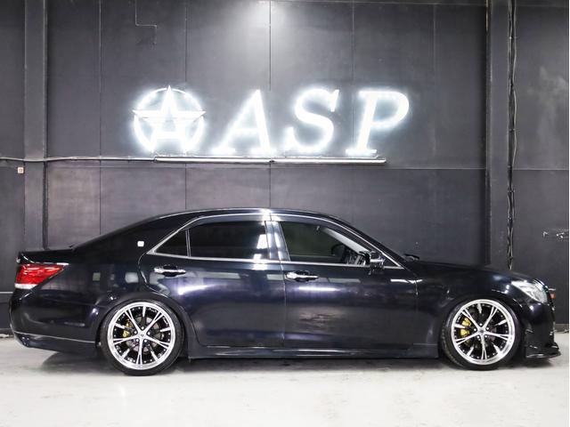 クラウン アスリートＳ　ＷＯＲＫシュヴァート２０インチＡＷ　新品フルタップ車高調　エアロパーツ　純正メーカーナビ　地デジフルセグ　バックカメラ　スマートキー　パワーシート　クルーズコントロール（15枚目）