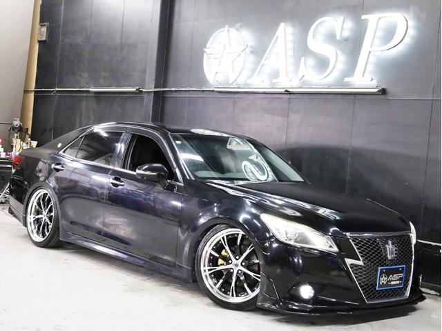 クラウン アスリートＳ　ＷＯＲＫシュヴァート２０インチＡＷ　新品フルタップ車高調　エアロパーツ　純正メーカーナビ　地デジフルセグ　バックカメラ　スマートキー　パワーシート　クルーズコントロール（16枚目）