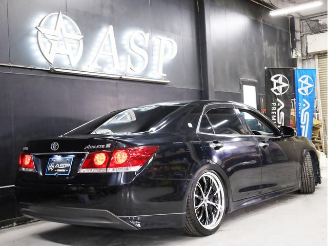 クラウン アスリートＳ　ＷＯＲＫシュヴァート２０インチＡＷ　新品フルタップ車高調　エアロパーツ　純正メーカーナビ　地デジフルセグ　バックカメラ　スマートキー　パワーシート　クルーズコントロール（17枚目）