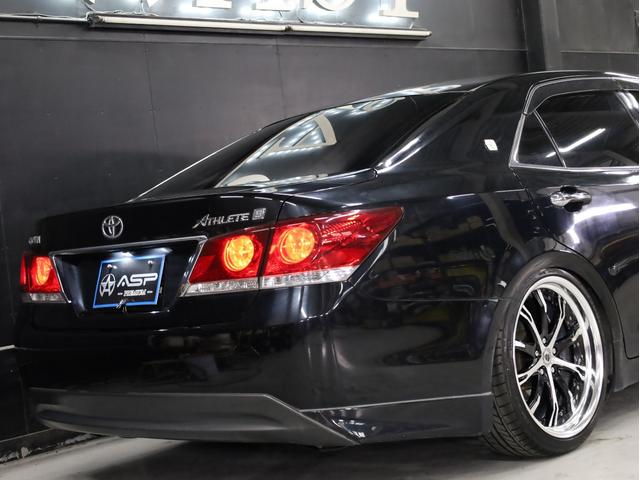 クラウン アスリートＳ　ＷＯＲＫシュヴァート２０インチＡＷ　新品フルタップ車高調　エアロパーツ　純正メーカーナビ　地デジフルセグ　バックカメラ　スマートキー　パワーシート　クルーズコントロール（18枚目）