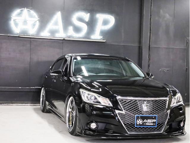 クラウン アスリートＳ　ＡＭＥシャレン２０インチＡＷ　新品フルタップ車高調　エアロパーツ　純正メーカーナビ　地デジフルセグ　バックカメラ　スマートキー　パワーシート　ＨＩＤライト　クルーズコントロール（11枚目）