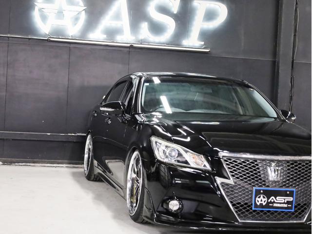 クラウン アスリートＳ　ＡＭＥシャレン２０インチＡＷ　新品フルタップ車高調　エアロパーツ　純正メーカーナビ　地デジフルセグ　バックカメラ　スマートキー　パワーシート　ＨＩＤライト　クルーズコントロール（12枚目）