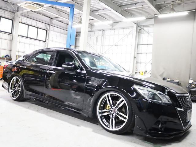 クラウン アスリートＳ　ＡＭＥシャレン２０インチＡＷ　新品フルタップ車高調　エアロパーツ　純正メーカーナビ　地デジフルセグ　バックカメラ　スマートキー　パワーシート　ＨＩＤライト　クルーズコントロール（50枚目）