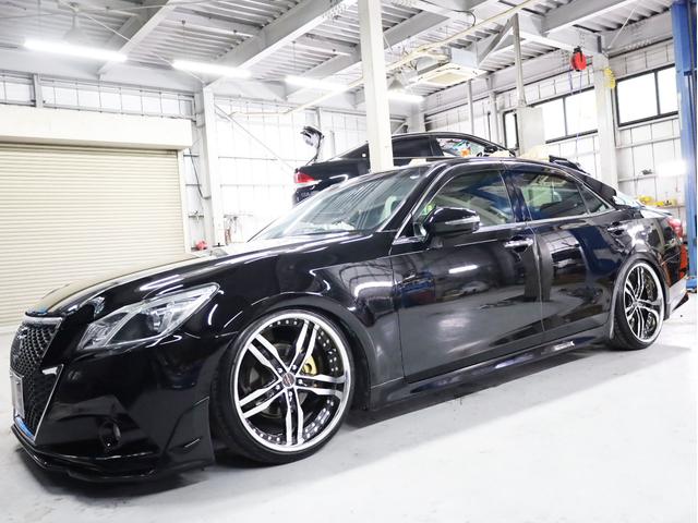 クラウン アスリートＳ　ＡＭＥシャレン２０インチＡＷ　新品フルタップ車高調　エアロパーツ　純正メーカーナビ　地デジフルセグ　バックカメラ　スマートキー　パワーシート　ＨＩＤライト　クルーズコントロール（51枚目）