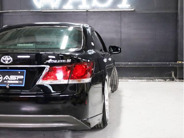 クラウン アスリートＳ　ＡＭＥシャレン２０インチＡＷ　新品フルタップ車高調　エアロパーツ　純正メーカーナビ　地デジフルセグ　バックカメラ　スマートキー　パワーシート　ＨＩＤライト　クルーズコントロール（53枚目）