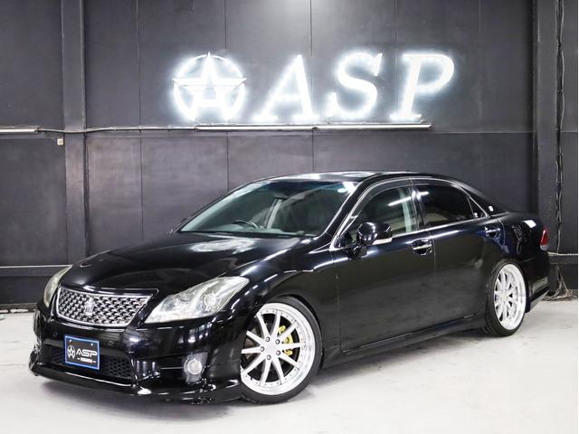 クラウン アスリート　ＷＯＲＫグノーシス２０インチＡＷ　新品フルタップ車高調　エアロパーツ　純正メーカーナビ　地デジフルセグ　バックカメラ　スマートキー　パワーシート　ＨＩＤライト　クルーズコントロール（4枚目）