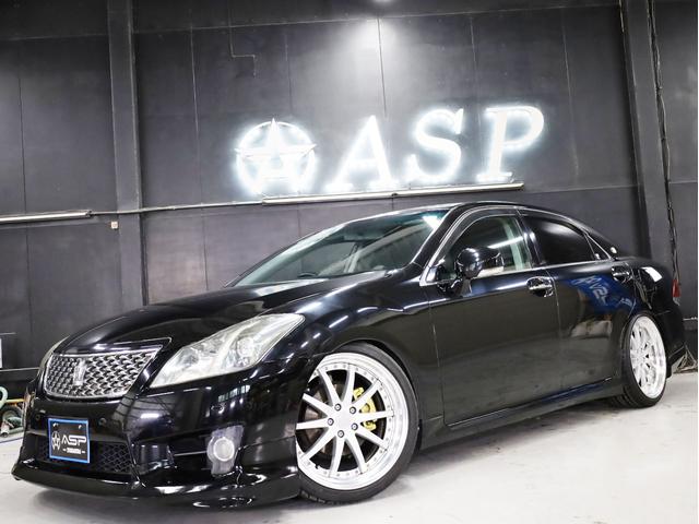 クラウン アスリート　ＷＯＲＫグノーシス２０インチＡＷ　新品フルタップ車高調　エアロパーツ　純正メーカーナビ　地デジフルセグ　バックカメラ　スマートキー　パワーシート　ＨＩＤライト　クルーズコントロール（5枚目）