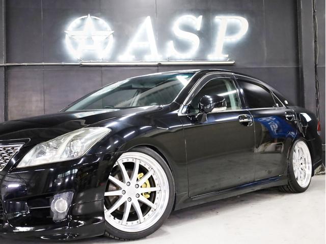 クラウン アスリート　ＷＯＲＫグノーシス２０インチＡＷ　新品フルタップ車高調　エアロパーツ　純正メーカーナビ　地デジフルセグ　バックカメラ　スマートキー　パワーシート　ＨＩＤライト　クルーズコントロール（8枚目）