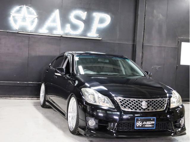 クラウン アスリート　ＷＯＲＫグノーシス２０インチＡＷ　新品フルタップ車高調　エアロパーツ　純正メーカーナビ　地デジフルセグ　バックカメラ　スマートキー　パワーシート　ＨＩＤライト　クルーズコントロール（11枚目）