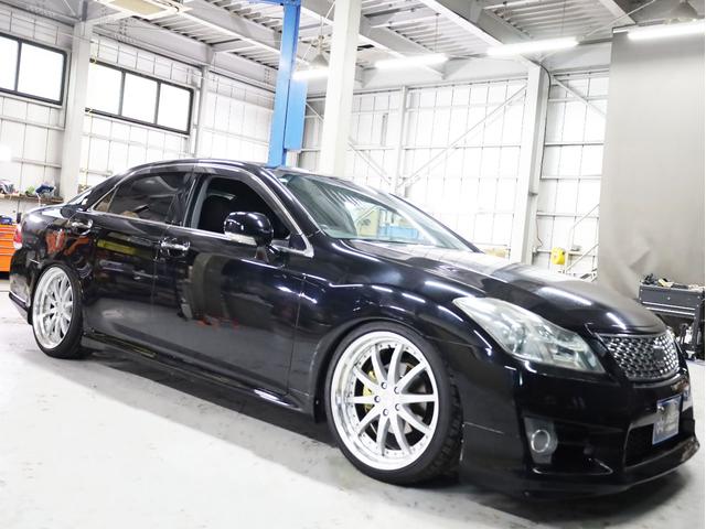 クラウン アスリート　ＷＯＲＫグノーシス２０インチＡＷ　新品フルタップ車高調　エアロパーツ　純正メーカーナビ　地デジフルセグ　バックカメラ　スマートキー　パワーシート　ＨＩＤライト　クルーズコントロール（50枚目）