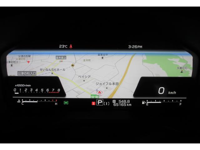 レヴォーグ ＧＴ　ＥＸアイサイトＸ搭載車　ナビ　３方向カメラ　ＥＴＣ２０　２年間走行距離無制限部分保証付き　　ワンオーナー　新世代アイサイト＆アイサイトＸ搭載　障害物センサー　衝突被害＆後退時被害軽減ブレーキ　後側方警戒＆停止保持システム　パワーシート　　ナビ　ＥＴＣ２．０（22枚目）