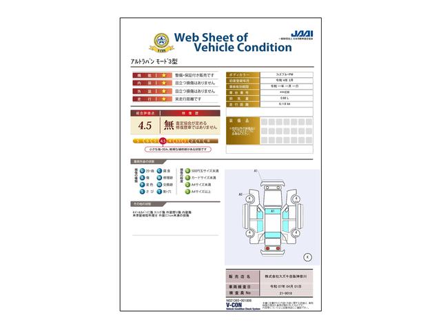車両状態評価書