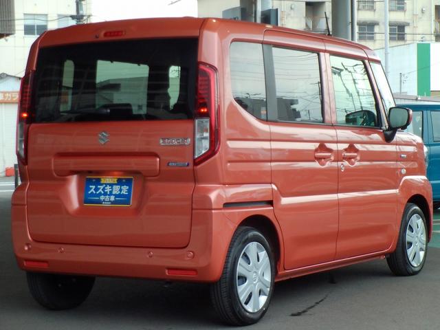 スペーシア ＨＹＢＲＩＤ　Ｘ　全方位モニタ付メモリナビ　　スズキコネクト　全方位モニター付メモリーナビ　スズキコネクト　両側電動スライドドア　ＬＥＤヘッドランプ　キーレスプッシュスタート　オーディオスイッチ　スリムサーキュレーター　ロールサンシェード　Ｍハイブリッド（6枚目）