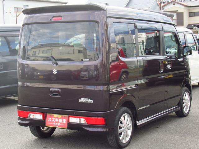 エブリイワゴン ＰＺターボスペシャル　ハイルーフ　４ＷＤ　４速ＡＴ　Ｍナビ　メモリーナビ　バックアイカメラ　両側電動スライドドア　ドライブレコーダー　ＥＴＣ２．０　ディスチャージヘッドランプ　キーレスプッシュスタート　衝突被害軽減ブレーキ　後退時ブレーキサポート　シートヒータ（6枚目）