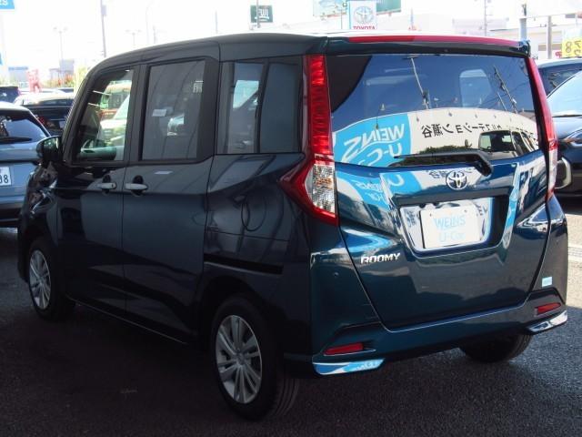 ルーミー G 追突軽減ブレーキ パワステ Aストップ LEDライト Rカメラ 記録簿付 横滑り防止システム ウォークスルー エアバック セキュリティーアラーム パワーウィンドウ 運転席助手席エアバック ナビ&TV(4枚目)