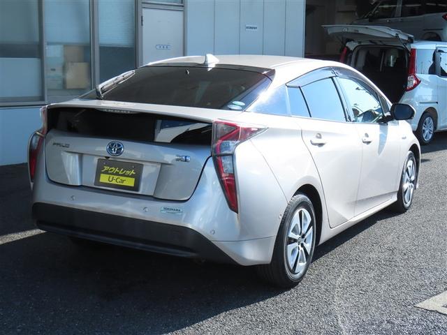 プリウス Ａ　衝突軽減ブレーキシステム　Ｂモニタ　記録簿有　ＬＥＤヘッド　クルーズコントロール　セキュリティー　スマートキー　パワーステアリング　ＥＴＣ　１オーナー　アルミホイル　オートエアコン　ＳＲＳ　ＡＢＳ（3枚目）