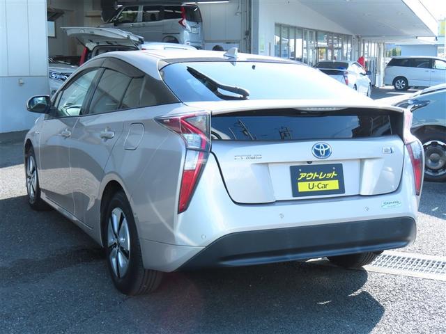 プリウス Ａ　衝突軽減ブレーキシステム　Ｂモニタ　記録簿有　ＬＥＤヘッド　クルーズコントロール　セキュリティー　スマートキー　パワーステアリング　ＥＴＣ　１オーナー　アルミホイル　オートエアコン　ＳＲＳ　ＡＢＳ（4枚目）