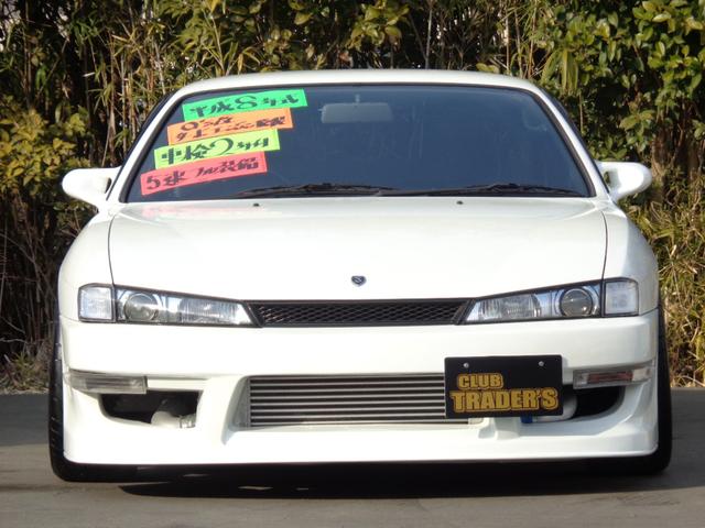 　Ｓ１４ターボＥｇ換装　後期Ｌｏｏｋ＆ＧＰスポーツフルエアロ　テイン車高調Ｋ’ｓブレーキ５穴ハブＡＶＳ１７インチＡＷ　Ｒ２００Ｋ’ｓデフ機械式ＬＳＤ　前置きインタークーラーエアクリマフラーＦパイプ(2枚目)