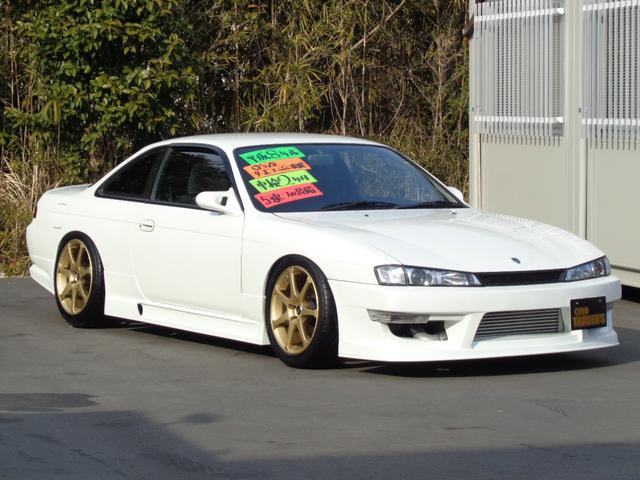 　Ｓ１４ターボＥｇ換装　後期Ｌｏｏｋ＆ＧＰスポーツフルエアロ　テイン車高調Ｋ’ｓブレーキ５穴ハブＡＶＳ１７インチＡＷ　Ｒ２００Ｋ’ｓデフ機械式ＬＳＤ　前置きインタークーラーエアクリマフラーＦパイプ(7枚目)