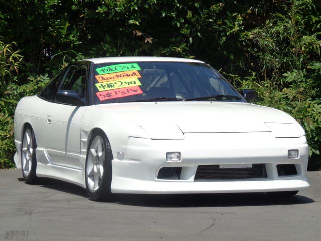 １８０ＳＸ タイプＩＩ　元色パール〜純正パールに再塗装新品フルエアロＷフェンダー前置きＩＣ３層ラジステンアウトレットＦパイプマフラー車高調ピロテンＦナックル加工トーコン＆ＵＰアーム強化クラッチ機械式ＬＳＤロールバーフルバケ（6枚目）