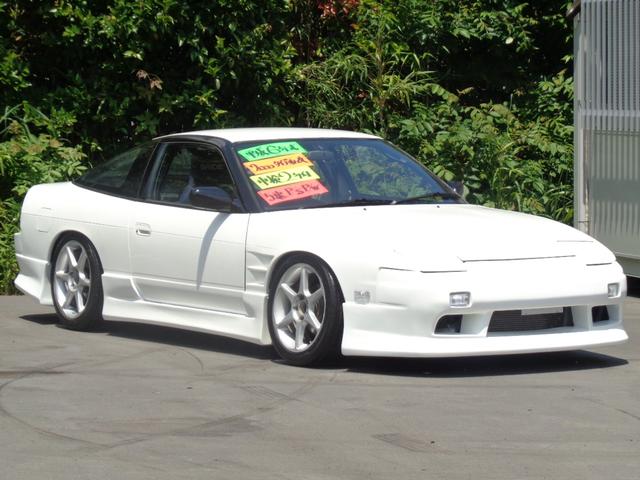 １８０ＳＸ タイプＩＩ　元色パール〜純正パールに再塗装新品フルエアロＷフェンダー前置きＩＣ３層ラジステンアウトレットＦパイプマフラー車高調ピロテンＦナックル加工トーコン＆ＵＰアーム強化クラッチ機械式ＬＳＤロールバーフルバケ（7枚目）