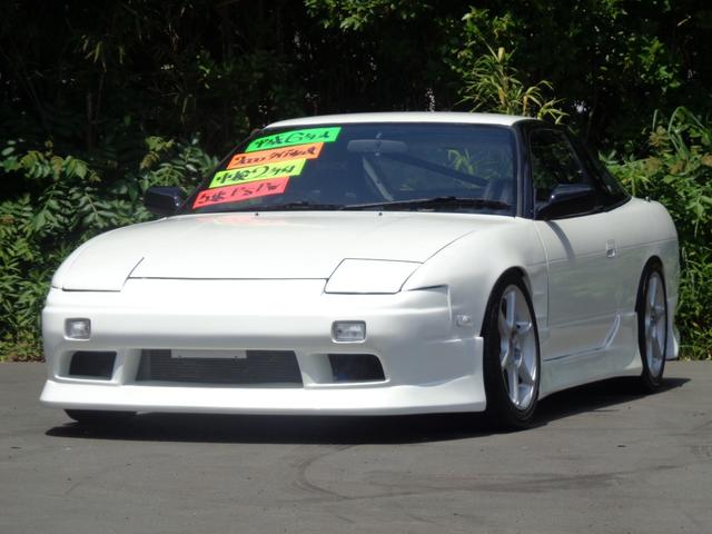 １８０ＳＸ タイプＩＩ　元色パール〜純正パールに再塗装新品フルエアロＷフェンダー前置きＩＣ３層ラジステンアウトレットＦパイプマフラー車高調ピロテンＦナックル加工トーコン＆ＵＰアーム強化クラッチ機械式ＬＳＤロールバーフルバケ（12枚目）