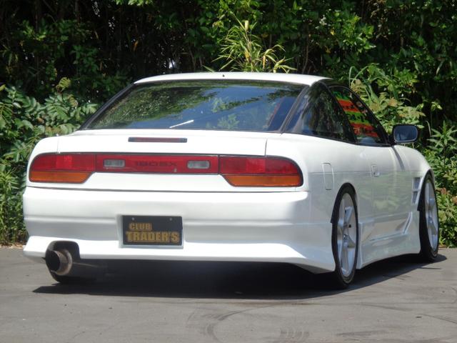 １８０ＳＸ タイプＩＩ　元色パール〜純正パールに再塗装新品フルエアロＷフェンダー前置きＩＣ３層ラジステンアウトレットＦパイプマフラー車高調ピロテンＦナックル加工トーコン＆ＵＰアーム強化クラッチ機械式ＬＳＤロールバーフルバケ（13枚目）