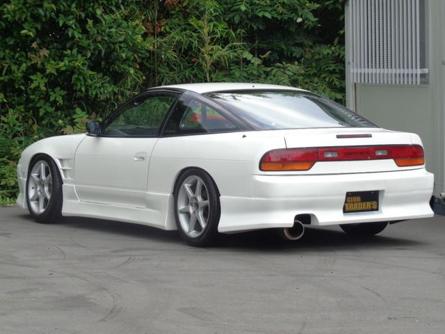 １８０ＳＸ タイプＩＩ　元色パール〜純正パールに再塗装新品フルエアロＷフェンダー前置きＩＣ３層ラジステンアウトレットＦパイプマフラー車高調ピロテンＦナックル加工トーコン＆ＵＰアーム強化クラッチ機械式ＬＳＤロールバーフルバケ（18枚目）