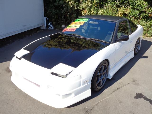 １８０ＳＸ タイプＸ　後期型　外フルエアロクリアウインカー前置きインタークーラーアルミラジエターエアクリマフラー触スト車高調ピロテンション５穴ハブグラムライツ１７インチＡＷレカロＳＲナルディ半目Ｋｉｔ（11枚目）