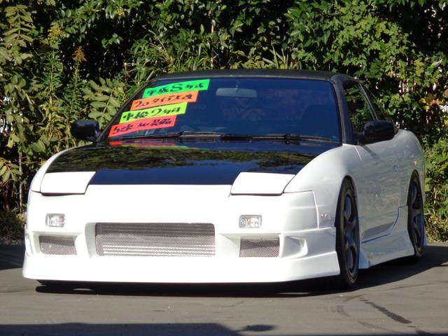 １８０ＳＸ タイプＸ　後期型　外フルエアロクリアウインカー前置きインタークーラーアルミラジエターエアクリマフラー触スト車高調ピロテンション５穴ハブグラムライツ１７インチＡＷレカロＳＲナルディ半目Ｋｉｔ（14枚目）