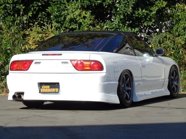 １８０ＳＸ タイプＸ　後期型　外フルエアロクリアウインカー前置きインタークーラーアルミラジエターエアクリマフラー触スト車高調ピロテンション５穴ハブグラムライツ１７インチＡＷレカロＳＲナルディ半目Ｋｉｔ（16枚目）