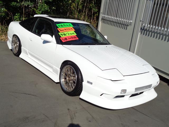 １８０ＳＸ タイプＸ　Ｓ１５タービンＺ３２エアフロ４８０ＩｊハイカムヘッドＧＫ前置インタークーラーオイルクーラー銅３層ラジエターＧＰ車高調Ｐテン強化タイロッドナックル１７ＡＷ強化クラッチ機械式ＬＳＤブリッドブースト水温計（15枚目）