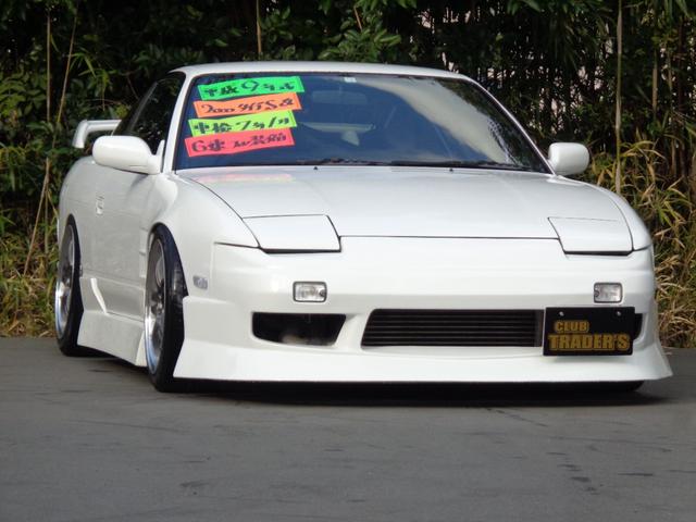 １８０ＳＸ 　ターボＥｇ換装６速ＭＴ換装公認Ｓ１５ダッシュ換装外フルエアロ前置インタークーラー銅３層ラジエター車高調Ｐテン５穴ハブブレンボキャリパー強化クラッチ機械式ＬＳＤロールバーＧＴ－ＲシートＤｅｆｉ４連（8枚目）