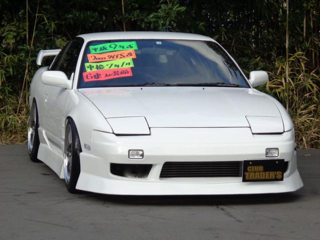 １８０ＳＸ 　ターボＥｇ換装６速ＭＴ換装公認Ｓ１５ダッシュ換装外フルエアロ前置インタークーラー銅３層ラジエター車高調Ｐテン５穴ハブブレンボキャリパー強化クラッチ機械式ＬＳＤロールバーＧＴ－ＲシートＤｅｆｉ４連（9枚目）