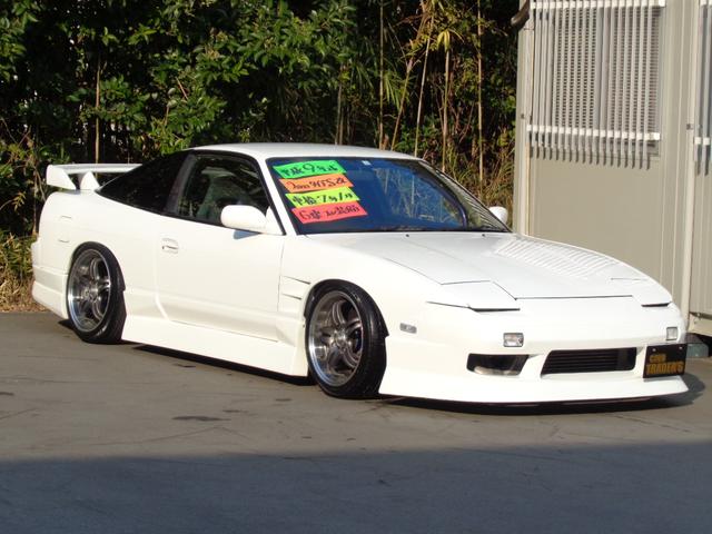 １８０ＳＸ 　ターボＥｇ換装６速ＭＴ換装公認Ｓ１５ダッシュ換装外フルエアロ前置インタークーラー銅３層ラジエター車高調Ｐテン５穴ハブブレンボキャリパー強化クラッチ機械式ＬＳＤロールバーＧＴ－ＲシートＤｅｆｉ４連（13枚目）