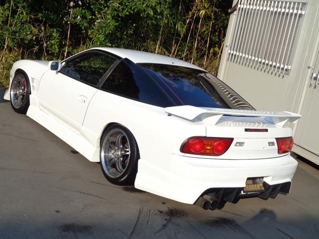 １８０ＳＸ 　ターボＥｇ換装６速ＭＴ換装公認Ｓ１５ダッシュ換装外フルエアロ前置インタークーラー銅３層ラジエター車高調Ｐテン５穴ハブブレンボキャリパー強化クラッチ機械式ＬＳＤロールバーＧＴ－ＲシートＤｅｆｉ４連（30枚目）