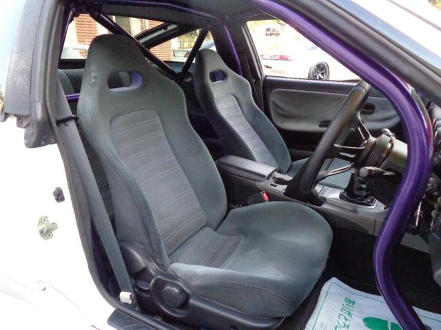 １８０ＳＸ 　ターボＥｇ換装６速ＭＴ換装公認Ｓ１５ダッシュ換装外フルエアロ前置インタークーラー銅３層ラジエター車高調Ｐテン５穴ハブブレンボキャリパー強化クラッチ機械式ＬＳＤロールバーＧＴ－ＲシートＤｅｆｉ４連（40枚目）