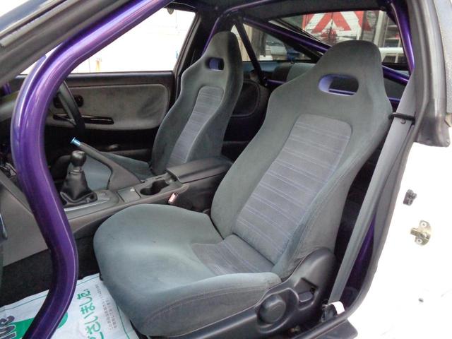 １８０ＳＸ 　ターボＥｇ換装６速ＭＴ換装公認Ｓ１５ダッシュ換装外フルエアロ前置インタークーラー銅３層ラジエター車高調Ｐテン５穴ハブブレンボキャリパー強化クラッチ機械式ＬＳＤロールバーＧＴ－ＲシートＤｅｆｉ４連（46枚目）