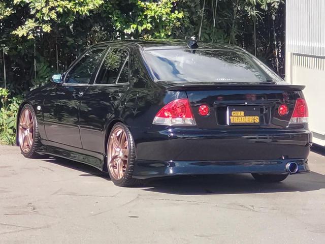 アルテッツァ RS200 Zエディション 色替車202ブラック外フルエアロ外ボンネット外ミラーステンタコ足Fパイプマフラーコーヨーアルミラジエターファイナルコネクション車高調18インチモデル5AWブリッツ水温計&負圧計ケンウッドSDナビETC(16枚目)