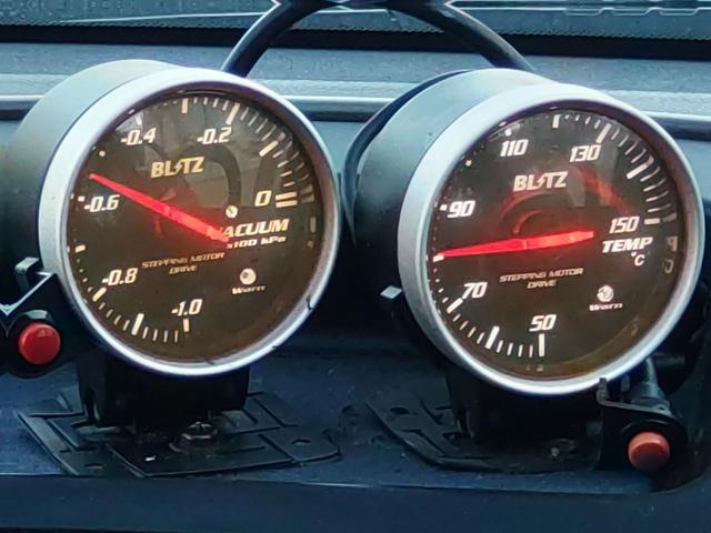 アルテッツァ RS200 Zエディション 色替車202ブラック外フルエアロ外ボンネット外ミラーステンタコ足Fパイプマフラーコーヨーアルミラジエターファイナルコネクション車高調18インチモデル5AWブリッツ水温計&負圧計ケンウッドSDナビETC(37枚目)