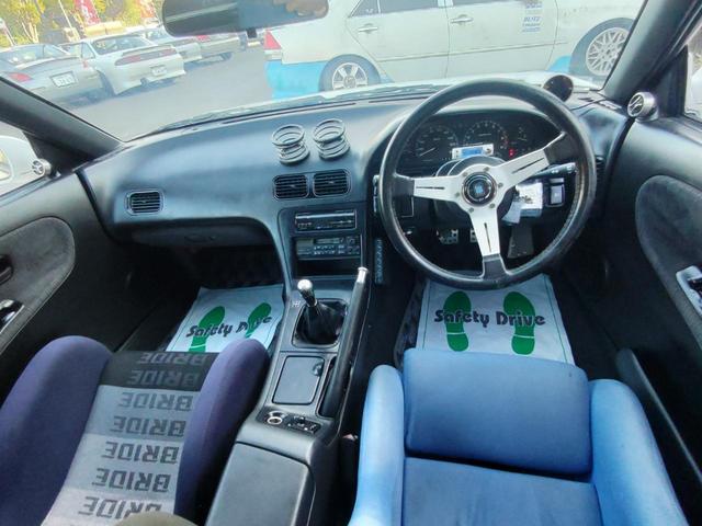 １８０ＳＸ タイプＲ　外エアロ前置きＩＣ銅２層ラジ５５５インジェクターエアフロレス東名レイテックステンＯＵＴサード触媒ＲＧ車高調ＰテンＷ強化クラッチ機械式ＬＳＤ前後タワーバーピラーバー左右バケットプロフェックＡＶＳ１７（39枚目）