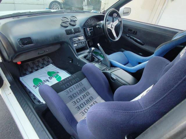 １８０ＳＸ タイプＲ　外エアロ前置きＩＣ銅２層ラジ５５５インジェクターエアフロレス東名レイテックステンＯＵＴサード触媒ＲＧ車高調ＰテンＷ強化クラッチ機械式ＬＳＤ前後タワーバーピラーバー左右バケットプロフェックＡＶＳ１７（40枚目）