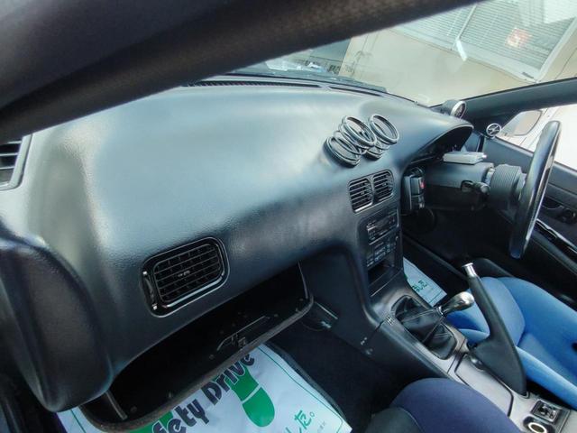 １８０ＳＸ タイプＲ　外エアロ前置きＩＣ銅２層ラジ５５５インジェクターエアフロレス東名レイテックステンＯＵＴサード触媒ＲＧ車高調ＰテンＷ強化クラッチ機械式ＬＳＤ前後タワーバーピラーバー左右バケットプロフェックＡＶＳ１７（46枚目）