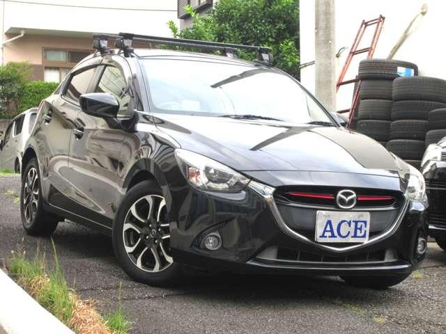 デミオ ＸＤツーリング　１オ－ナ－車　記録簿付　ナビＢカメラ　ｂｌｕｅｔｏｏｔｈ　ＥＴＣ　衝突軽減ブレ－キ　ＬＥＤオ－トヘッドランプ　１６ＡＷ　クルコン　パドルＳ　プッシュスタ－トＥＧ　スマ－トキ－２個あり　キャリアベ－ス付（6枚目）