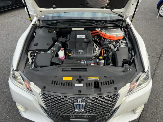 クラウンハイブリッド アスリートＳ／茨城仕入／走行２４３９１ＫＭ／禁煙車／　メーカーＯＰナビ／ドライブレコーダー／スマートキー／プッシュスタート／ＢＴ対応／１２セグ／バックカメラ／電動シート／シートヒーター／ＨＩＤヘッドライト／フォグ／ビルトインＥＴＣ／フル装備（22枚目）