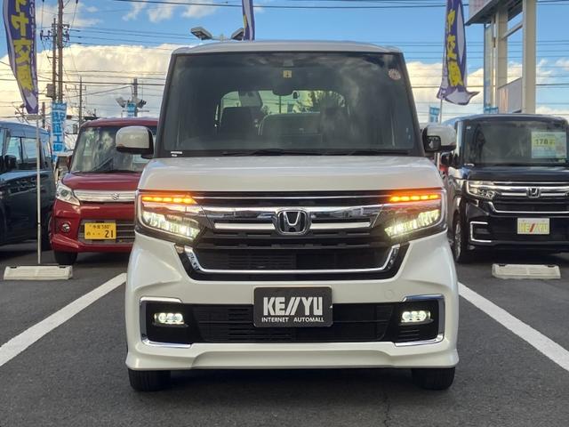 N-BOXカスタム L/東大和仕入/走行46570KM/ワンオーナー/禁煙車 社外8インチSDナビ/DVD/BT対応/12セグ/バックカメラ/ドライブレコーダー/スマートキー/プッシュスタート/両側電動スライドドア/ASV/アダプティブクルーズコントロール/LEDヘッドライト(2枚目)