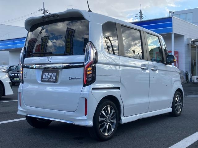 N-BOXカスタム L/東大和仕入/走行46570KM/ワンオーナー/禁煙車 社外8インチSDナビ/DVD/BT対応/12セグ/バックカメラ/ドライブレコーダー/スマートキー/プッシュスタート/両側電動スライドドア/ASV/アダプティブクルーズコントロール/LEDヘッドライト(4枚目)